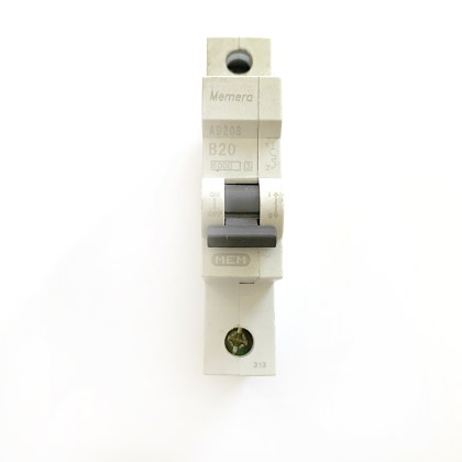 Memera MEM AD20B B20 20A 20 Amp MCB Circuit Breaker Type B